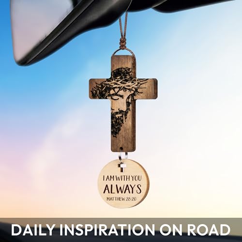 Car Accessories Christian Gifts for Women Men, Cross for Car Religious Gift - color: Jesus