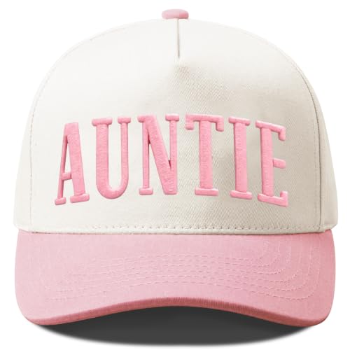 Put It On My Husband's Tab Funny Trucker Hats Women Vintage Adjustable Baseball Cap Embroidery Fashion Trucker Hat - color: Auntie - Beige/Pink