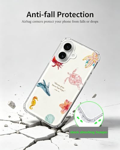 Summer Bible Verse Phone Case Compatible with iPhone 17, Tropical Christian Phone Cover for iPhone 17 - color: Tropical Christian