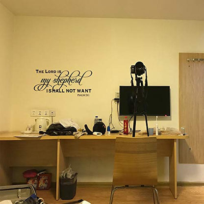 THE Lord is My Shepherd ISHALL NOT Want - Psalm 23:1 -Carved Letters Christian Quotes Wall Decal Religious Motto Bible Verse Art Letters Home Décor