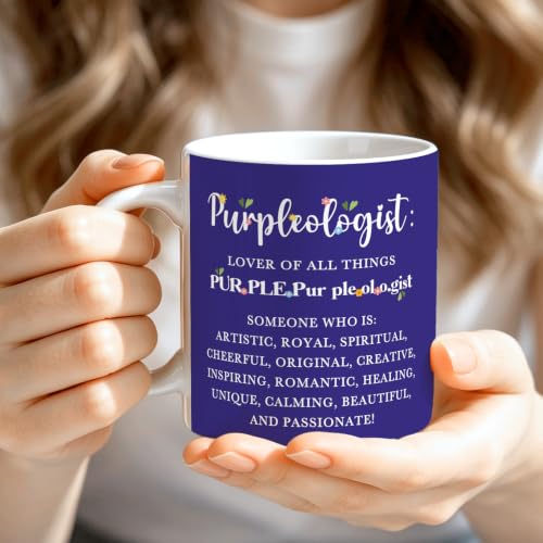 Funny Purpleologist Definition Mug 11oz, Purple Lover Coffee Cup - color: Purpleologist Definition