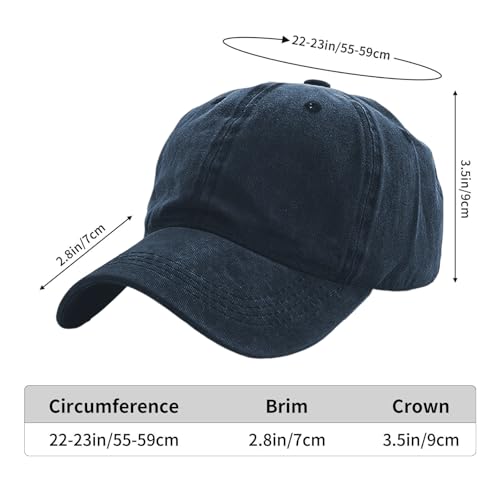 Christian Baseball Cap for Men & Women - Embroidered Jesus Cross Hat, Adjustable Christian Gifts - color: Christian-14 Navy Blue