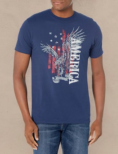 Hanes Men's Essentials Short Sleeve Graphic Tee - color: Eagle America, size: Medium