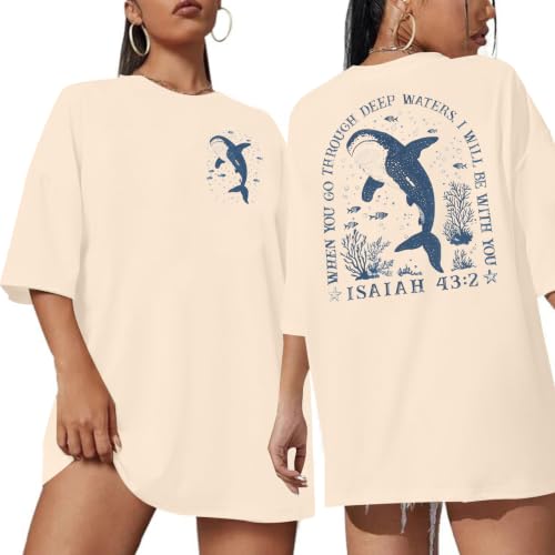 ASTANFY Oversized Tshirts for Women: Deserve Day Shirt Funny Skeleton Shirts Casual Oversized Graphic Tees Tops - color: Apricot5, size: Large