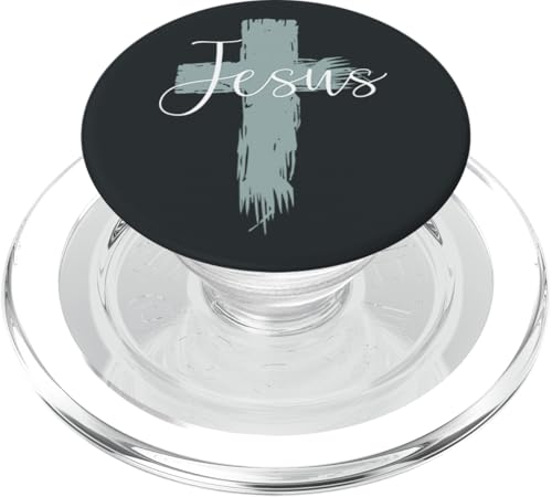 Jesus On Cross Paint Cool Religion God Faith Christian Gift PopSockets PopGrip for MagSafe - style: Magnetic PopGrip