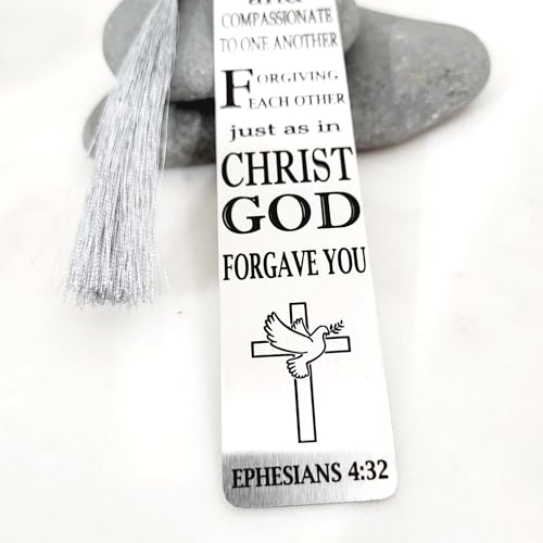 Christian Psalm Bookmarks, Bible Verse Gifts, Metal Bookmarks (Ephesians 4:32 Bookmark Gifts) - color: Ephesians 4:32 Bookmark Gifts