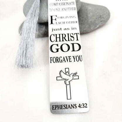 Christian Psalm Bookmarks, Bible Verse Gifts, Metal Bookmarks (Ephesians 4:32 Bookmark Gifts) - color: Ephesians 4:32 Bookmark Gifts