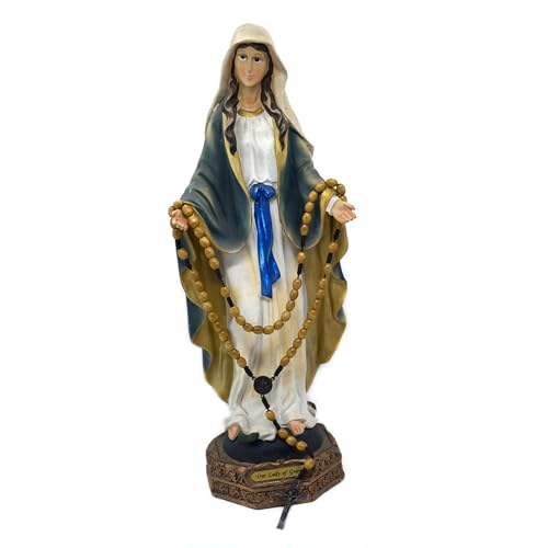 SZQCZB Wooden Rosary Beads Catholic for Men, Saint Benedict Medal and Cross - Comes in Gift Pouch and 18pcs Prayer Cards - color: Light Brown