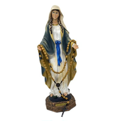 SZQCZB Wooden Rosary Beads Catholic for Men, Saint Benedict Medal and Cross - Comes in Gift Pouch and 18pcs Prayer Cards - color: Light Brown