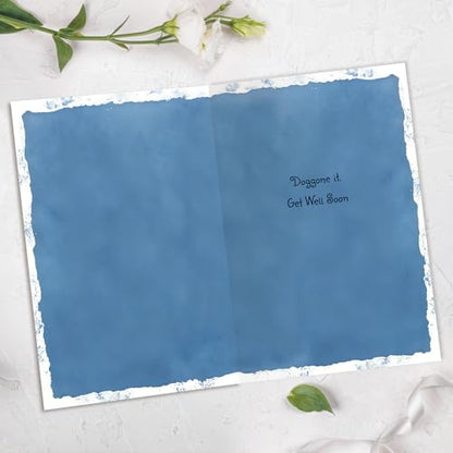 Funny Get Well Soon Card for Men Women, Surgery Recovery Gifts for Women Men, Cute Dog Get Well Soon Gifts, Post Surgery Recovery Card - color: SK-096