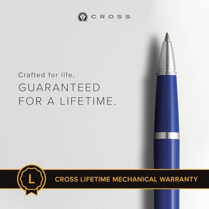 Cross Bailey Light Rollerball Pen, Polished Blue, Medium Point, Black Ink - color: Polished Blue
