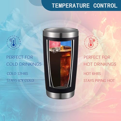 20oz Laurel Wreath Blessed Insulated Stainless Steel Tumbler with Lid - color: white-Black