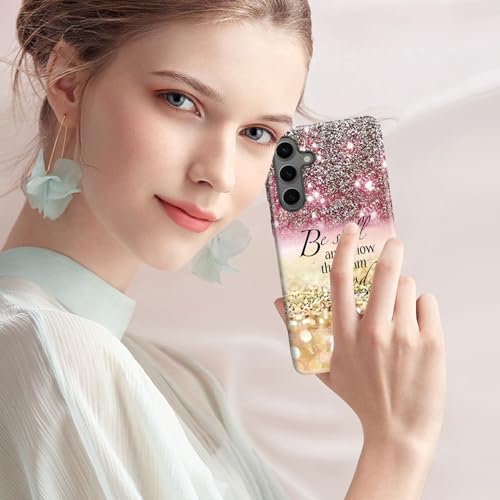 Compatible with Samsung Galaxy A17 5G Case,Case for Samsung Galaxy A17 Double-Layer Full Body Drop Protection,Moo Cow Print Design - color: Diamonds Glitter,Psalm 46:10, size: A17