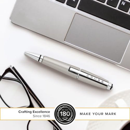 Cross Edge Sonic Titanium Gel Rollerball Pen, Medium Point, Black Ink - color: Titanium Grey