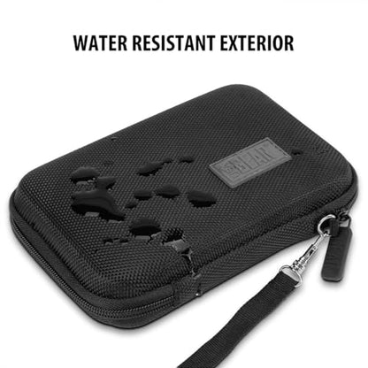 USA Gear Hard Case Compatible with Wonder Bible KJV the Talking Audio Bible Player, Wonder Bible NIV, Cable, Earbuds & More - Scratch Resistant Interior, Wrist Strap (Case Only) - Black - color: Black