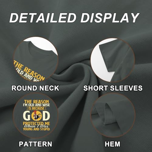 Christian Shirts for Men Jesus God Shirt Religious Bible Verse Tshirts Inspirational Faith Tee Graphic Funny Tees - color: Deepgray, size: X-Large