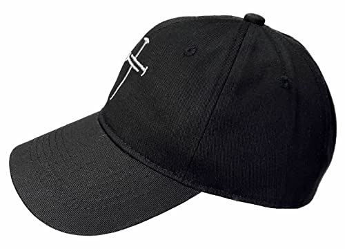Quanhaigou Baseball Cap Dad Hat Adjustable Fashion Hats for Men Women Polo Trucker Unisex Style Headwear - color: Black White Cross