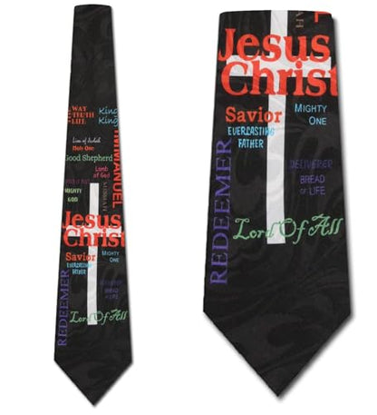 Cross Ties Mens Christian Jesus Christ Neckties Religious Tie for Men