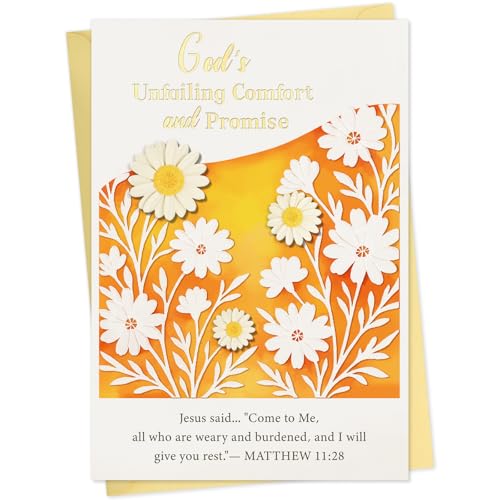 Daisy Sympathy Card for Loss of Loved One(Comfort & Promise) - color: 2-Daisy