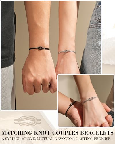 Tarsus Matching Couples Bracelets Forever Love Knot Relationship Jewelry - style: Matching Love Knot