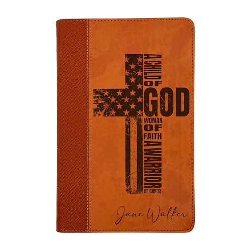 Farm and Posh Personalized NIV Bible, Custom Holy Cross Bible, New International Version (Woman of Faith, Brown) - color: Woman of Faith, Brown