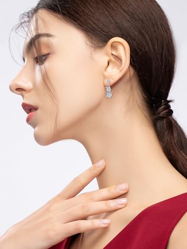 Dorunmo 925 Sterling Silver Dangle Drop Earrings for Women Holiday Earrings Hypoallergenic Halloween Christmas Jewelry Festival Gifts for Women - style: Christmas-Snowman-02