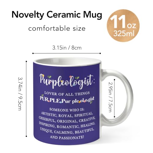 Funny Purpleologist Definition Mug 11oz, Purple Lover Coffee Cup - color: Purpleologist Definition