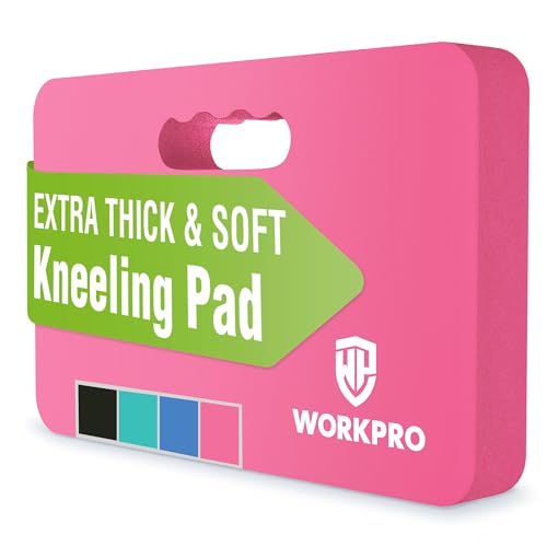 WORKPRO Extra Thick Kneeling Pad, Soft NBR Foam Cushioning for Knees - color: Pink, size: 1 Pack