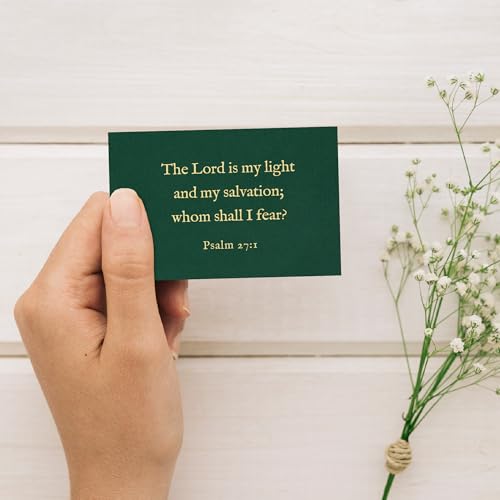 Bible Verse Cards, 60 Scripture Cards with Bible Verses - color: Green