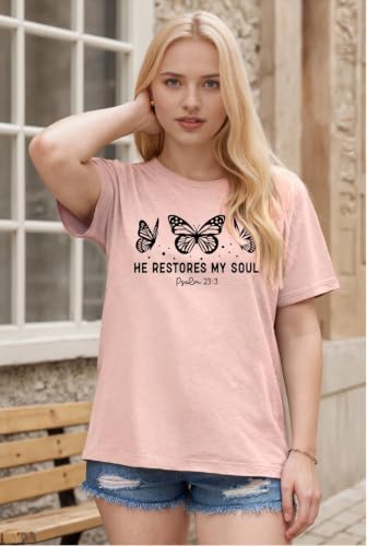 Women Christian Faith T Shirts - color: 3slight Red, size: Large