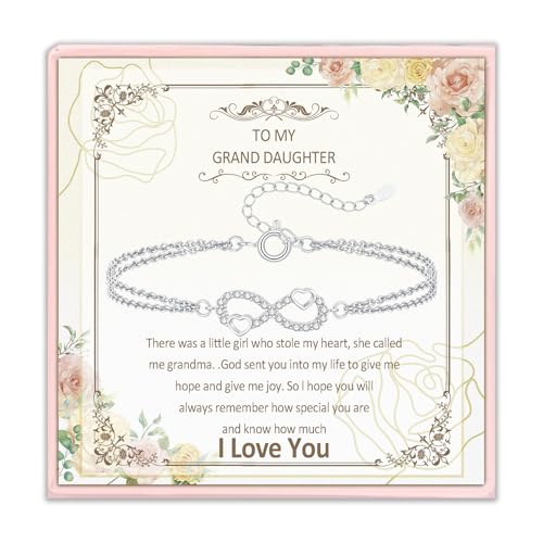 Bracelets for Girls Cross Soccer Bracelets Birthday Gifts for Girl - color: 4# To My Granddaughter