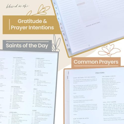 Catholic Academic Planner 2026-2027 for Women – Liturgical Planner with Prayer Prompts, Feast Days & Gratitude Journal – 8” x 10”, Big Layout, Perfect Bound - size: Big Layout