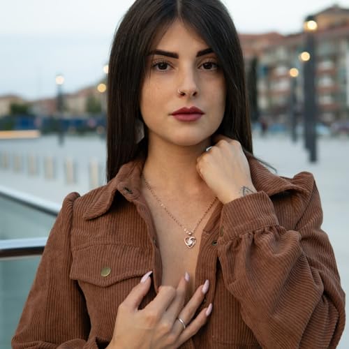 SERASAR Premium Necklace Women| 316L Stainless-Steel | 18 Carat - color: Rosegold, style: Emotion