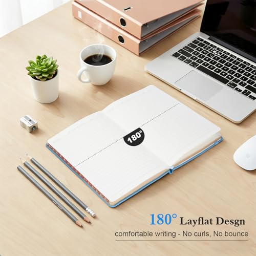 Comix Aesthetic Lined Journal for Writing, 192 Pages, 100GSM Paper, A5 Size - color: Light Blue