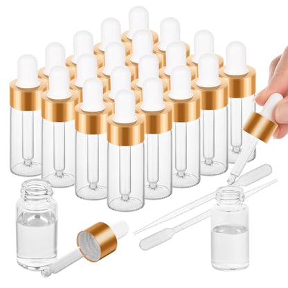 20 Pack 10ml Mini Dropper Bottle for Cuticle Oil - size: 10ml