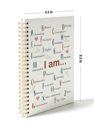 ISANOU Inspirational Positive Affirmation Notebook Journal 5.5x8.3 - color: i am amazing