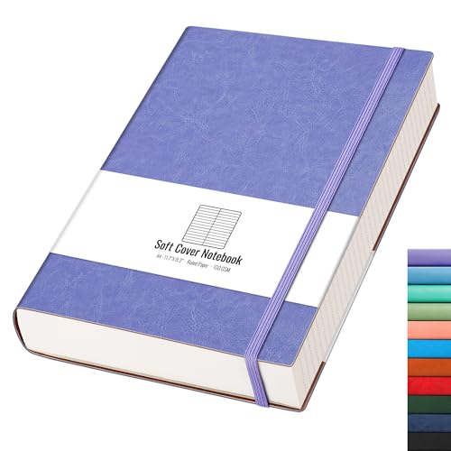 AHGXG College Ruled Notebook, 320 Pages, Large Journal A4 (8.5''×11') - color: Purple, size: A4