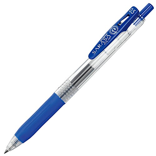 Zebra Pen SARASA Clip Retractable Gel Pen, Blue Ink, 0.5mm, 12-Pack - color: Blue
