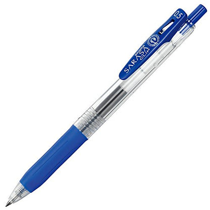 Zebra Pen SARASA Clip Retractable Gel Pen, Blue Ink, 0.5mm, 12-Pack - color: Blue