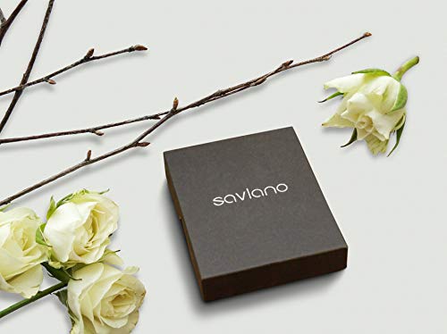 Savlano 925 Sterling Silver Italian Solid Bead Chain Cross & Rosary Virgin Mary Pendant Y Necklace Comes With Gift Box for Women - Made in Italy - style: 5MM