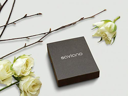 Savlano 925 Sterling Silver Italian Solid Bead Chain Cross & Rosary Virgin Mary Pendant Y Necklace Comes With Gift Box for Women - Made in Italy - style: 5MM