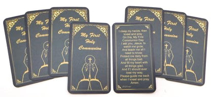 Classic First Communion Prayer Holy Card Bulk Pack Bundle Set of 10