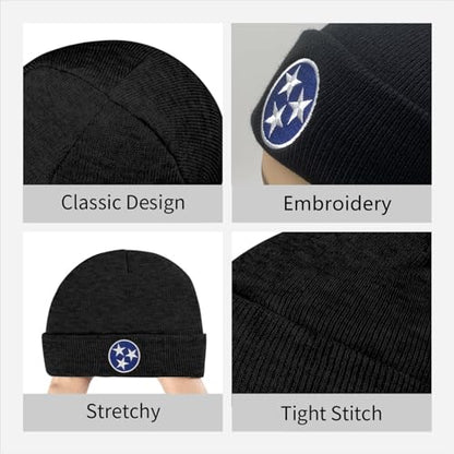 Embroidery Beanie for Men & Women, Multi-Season Stretch Skull Knit Hats, Winter Warm Beanie - color: Jesus