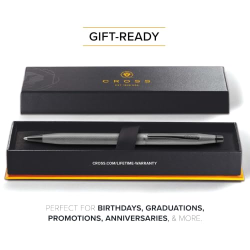 Cross Classic Century Slate Gray Diamond Ballpoint Pen, Black Ink - color: Grey