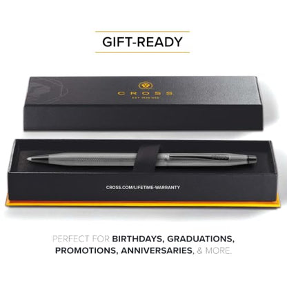 Cross Classic Century Slate Gray Diamond Ballpoint Pen, Black Ink - color: Grey