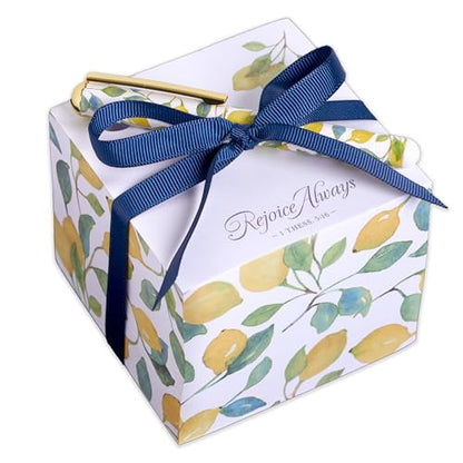 Christian Art Gifts Note Cube & Pen for Women: Rejoice Always Bible Verse - color: Rejoice Always