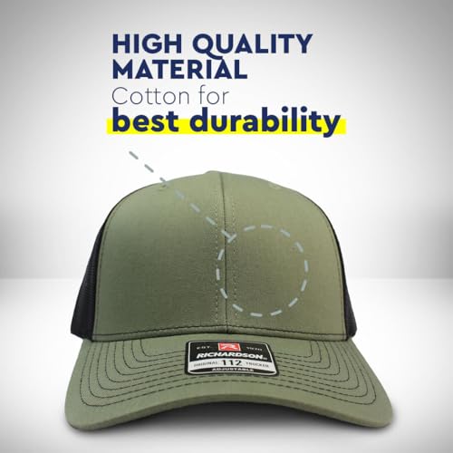 Custom Richardson Mesh Cap Hat Embroidered Bible Verse John 3:16 Jesus Christ Christian Faith - color: Heather Grey Black Personalized Text Here