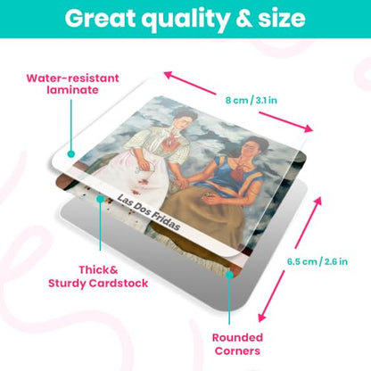 Menique Memory Matching Game – Famous Paintings for Adults & Kids – 70 Cards (35 Pairs) – Bilingual Art Game – Educational & Concentration Activity - style: Art