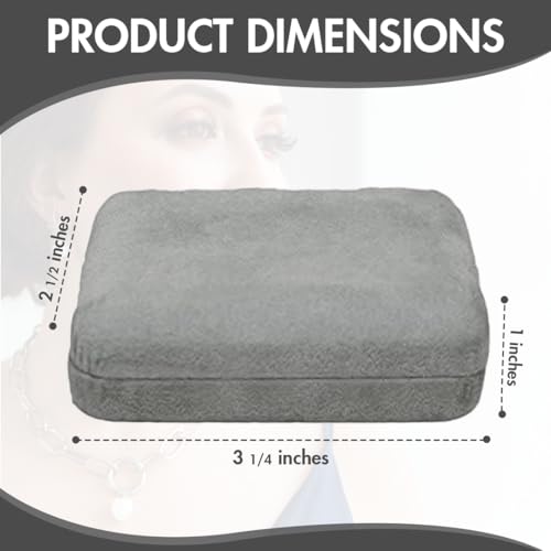 Novel Box Grey Communion Keepsake Rosary Box 3.25x2.5x1 Inches - color: Grey