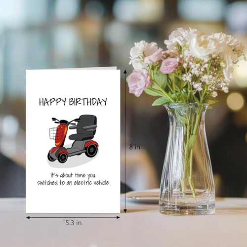 Funny Vehicle Birthday Card for Men Women, Hilarious Aging Birthday Card for Friend Dad Grandpa Husband Mom Grandma Wife, Witty 50th 60th 70th 80th Bday Cards Gift - color: Vehicle Birthday